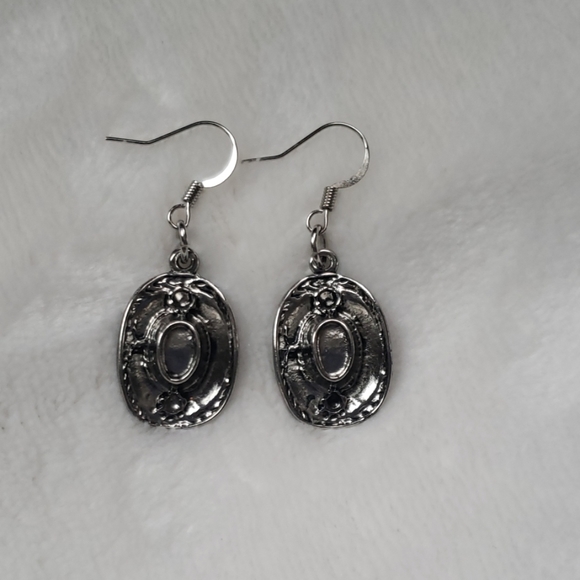Cowboy hat earrings - Picture 2 of 6